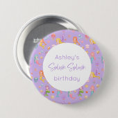 マーメイド誕生日 缶バッジ (正面&裏面)