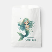 マーメイド赤ちゃんカラフルシャワークラゲ水彩 フェイバーバッグ (正面)