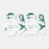 マーメイド赤ちゃんカラフルシャワークラゲ水彩 フェイバーボックス (折り畳みなし)