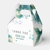 マーメイド赤ちゃんカラフルシャワークラゲ水彩 フェイバーボックス (正面サイド)