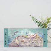 マーメイド赤ちゃんシャワーありがとうご注意 招待状 (スタンド正面)