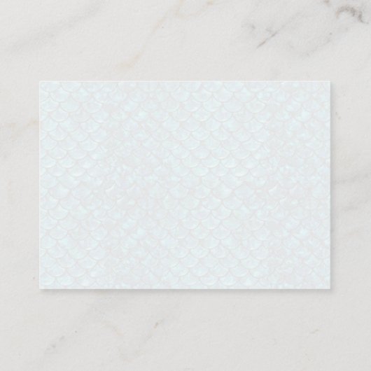 マーメイド赤ちゃんシャワーおむつラッフルインサートカード エンクロージャーカード (裏面)