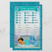 マーメイド赤ちゃんシャワー動物マッチゲーム#136中 (正面/裏面)