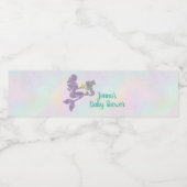 マーメイド赤ちゃんシャワー水ボトルラッパー ペットボトルラベル (シングルラベル)