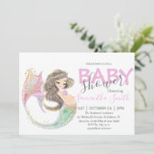 マーメイド赤ちゃんシャワー海の下のママ発表 案内状 (スタンド正面)