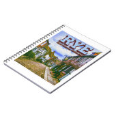 マーメイド通り- RYE - EAST SUSSEX ENGLAND UK ノートブック (左側)