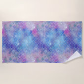 マーメイド銀河系シリーズデザイン5 ビーチタオル (正面)