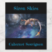 マーメイド銀河系 ワインラベル (シングルラベル)