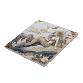 マーメイド離れサイドのフェイクレリーフ、 浮き彫り日本のアジア美術 タイル (側面)