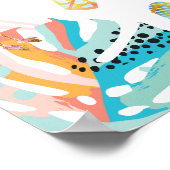 マーメイド魅力的デザート誕生日サイン ポスター (角)