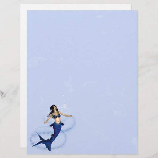 マーメイド魔法文房具レターヘッド (正面/裏面)