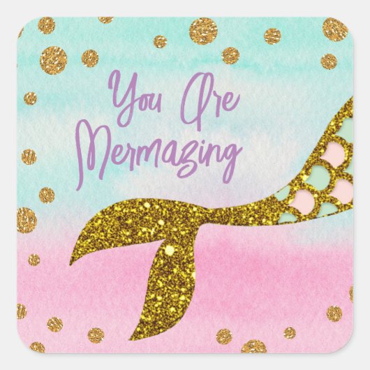 マーメイド魔法 スクエアシール (正面)