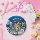 マーメイド1歳の誕生日 ペーパープレート (パーティー)