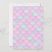 マーメイド1歳の誕生日 招待状 (裏面)