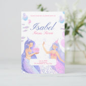 マーメイド1歳の誕生日 招待状 (スタンド正面)