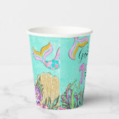 マーメイド1歳の誕生日 紙コップ (右)