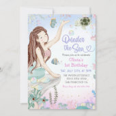 マーメイド1stバースデーオンダーザシーパーティー 招待状 (正面)