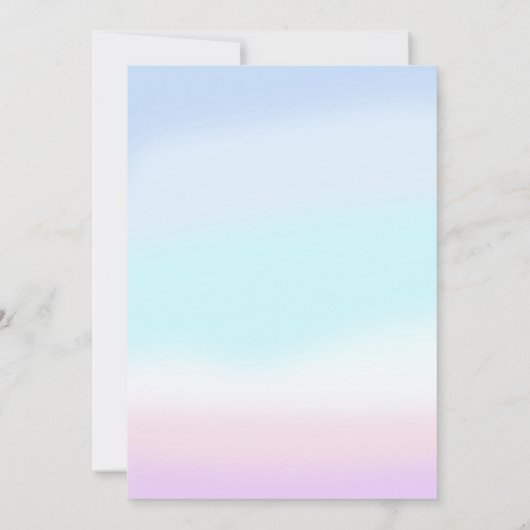 マーメイド1stバースデーオンダーザシーパーティー 招待状 (裏面)