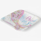 マーメイド1stバースデーオンダーザシーピンク ペーパープレート (傾斜あり)