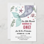 マーメイド1stバースデーシーズ 招待状 (正面)