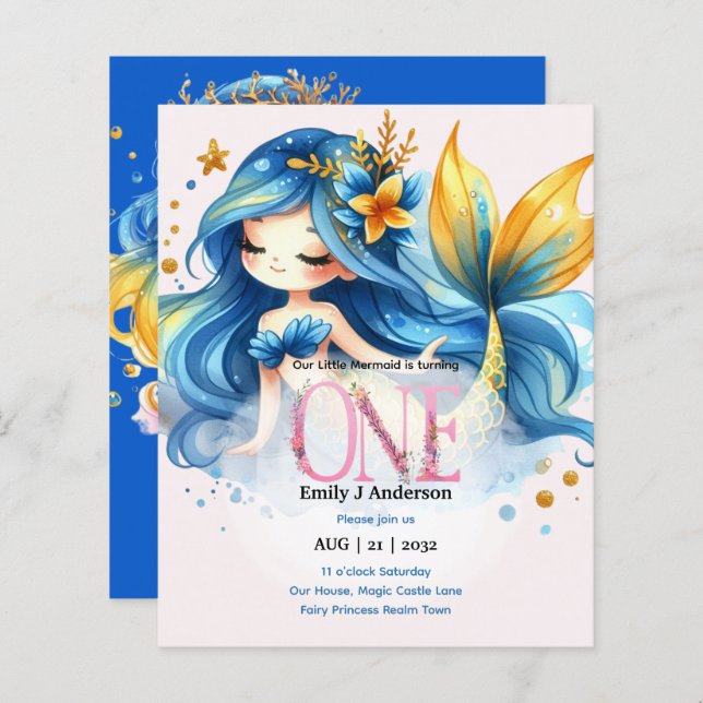 マーメイド1stバースデーフェアワイタリー誕生日 (正面/裏面)