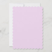 マーメイド1st誕生日パーティーかわいいピンクブルー海 招待状 (裏面)