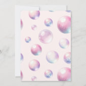 マーメイド1st誕生日パーティーオンダーザシーガール 招待状 (裏面)