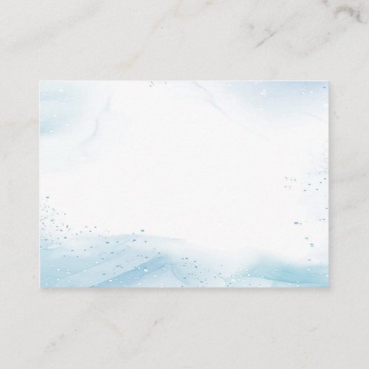 マーメイド1st誕生日パーティーオンダーザシー エンクロージャーカード (裏面)