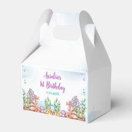 マーメイド1st誕生日パーティーオンダーザシー フェイバーボックス