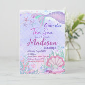 マーメイド1st誕生日パーティーワンダーザシーパーティー 招待状 (スタンド正面)