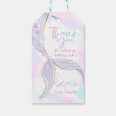 マーメイド1st誕生日パーティーワンダーザシーマーメイド ギフトタグ (裏面)