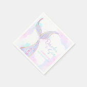 マーメイド1st誕生日パーティーワンダーザシーマーメイド スタンダードカクテルナプキン (角)