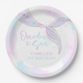 マーメイド1st誕生日パーティーワンダーザシーマーメイド ペーパープレート (正面)