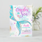 マーメイド1st誕生日パーティーワンダーザシーマーメイド 招待状 (スタンド正面)