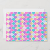 マーメイド1st誕生日パーティーワンダーザシーマーメイド 招待状 (裏面)