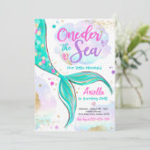 マーメイド1st誕生日パーティーワンダーザシーマーメイド 招待状 (スタンド正面)