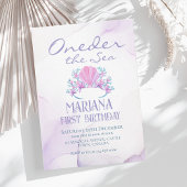 マーメイド1st誕生日パーティーワンダーザシーマーメイド 招待状