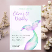 マーメイド1st誕生日パーティーワンダーザシーマーメイド 招待状