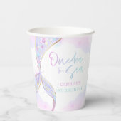 マーメイド1st誕生日パーティーワンダーザシーマーメイド 紙コップ (裏面)