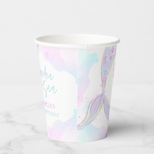 マーメイド1st誕生日パーティーワンダーザシーマーメイド 紙コップ (右)