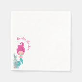 マーメイド1st誕生日パーティーワンダーザシー スタンダードカクテルナプキン (正面)