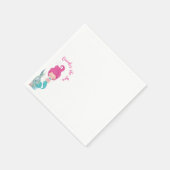 マーメイド1st誕生日パーティーワンダーザシー スタンダードカクテルナプキン (角)