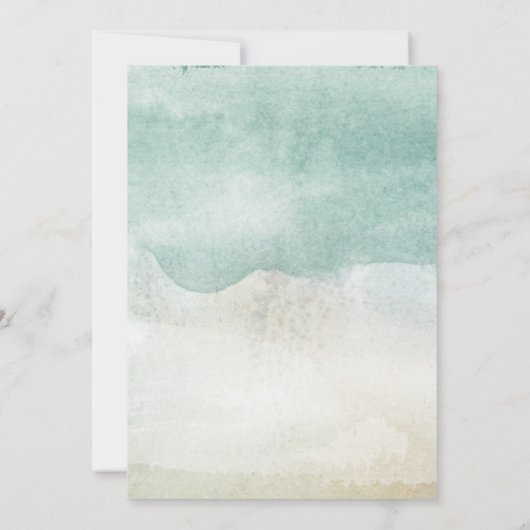 マーメイド1st誕生日パーティー 招待状 (裏面)