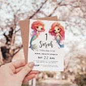 マーメイド1st誕生日パーティー 招待状