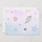 マーメイド1st誕生日ワンダーザシーパーティー 招待状 (裏面)