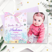 マーメイド1st誕生日ワンダーザシーパーティー 招待状