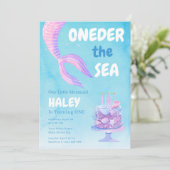 マーメイド1st誕生日ワンダーザシーブルーバジェット 招待状 (スタンド正面)