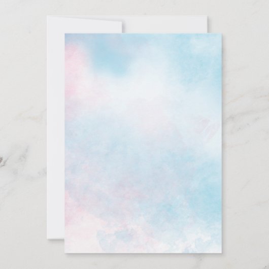 マーメイド2ndフォト誕生日ガールアンダーザシー 招待状 (裏面)