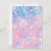 マーメイド2nd誕生日パーティーパープル海の下 招待状 (裏面)