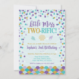 マーメイド2nd誕生日招待状 |海の下 招待状